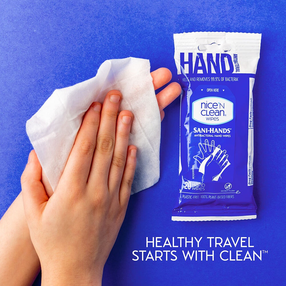 Wet Ones Hand Wipes for Sensitive Skin | Wipes Case for Hand and Face | 20  ct. Travel Size (10 pack)