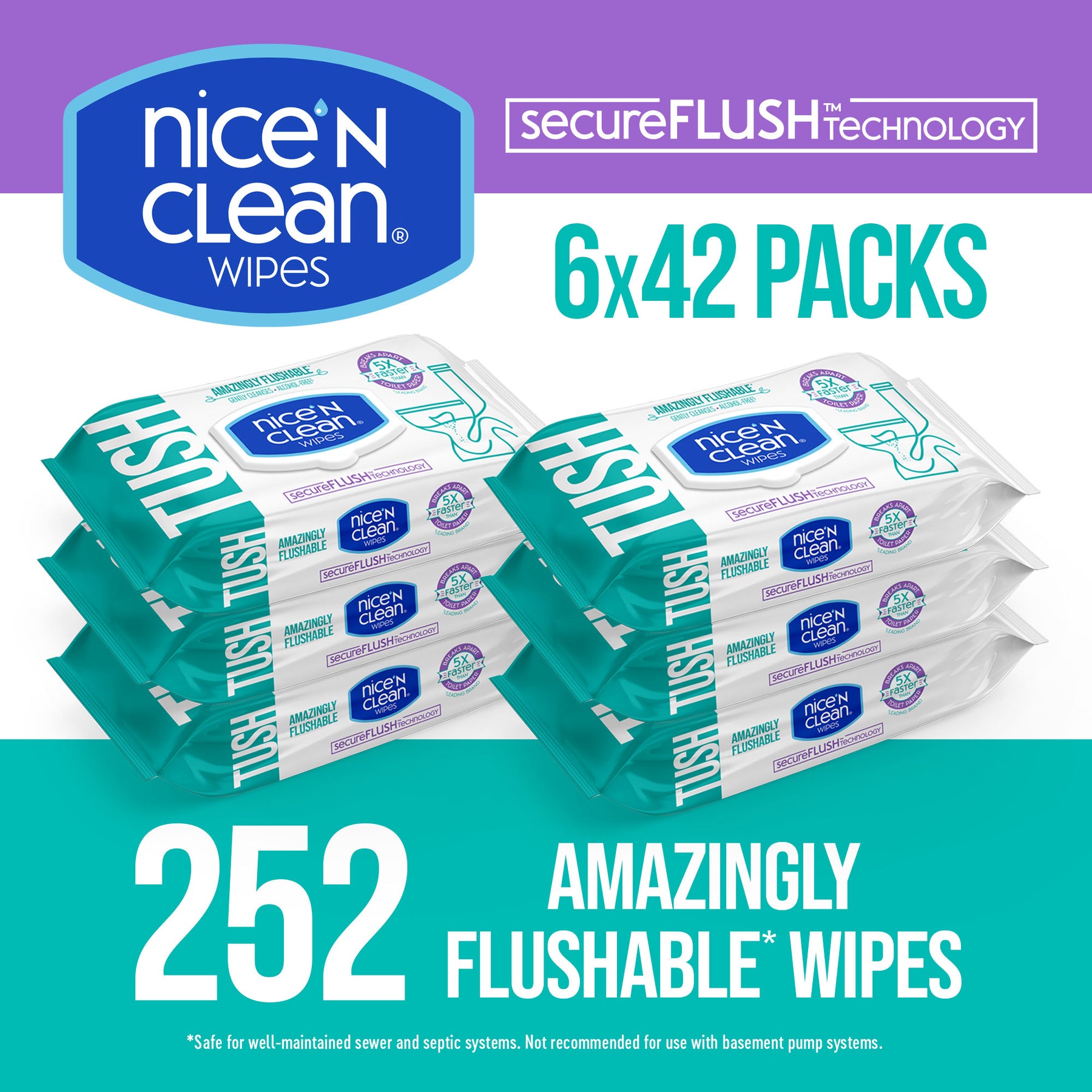 Flushable Wipes, Septic Safe Wipes