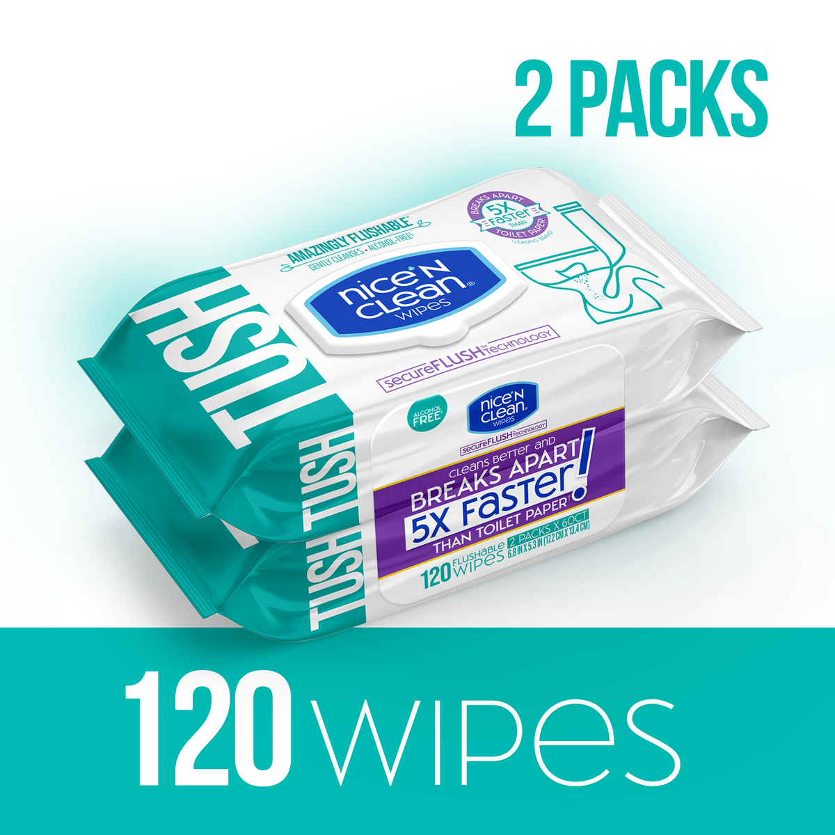 Flushable Wipes | Septic Safe Wipes | Nice 'N CLEAN