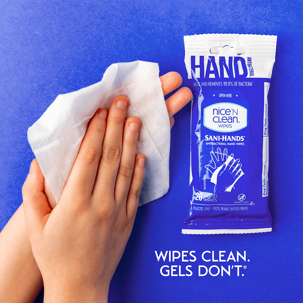 Hand Cleaning Wipes, Biodegradable Antibacterial Wipes