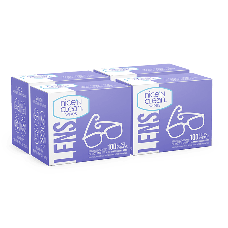 400 Count Lens Wipes for Eyeglasses, Eyeglass Lens Cleaning Wipes  Pre-moistened Individually Wrapped Sracth-Free Streak-Free Eye Glasses  Cleaner Wipes